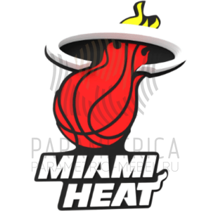 Деревянный декор Miami Heat.