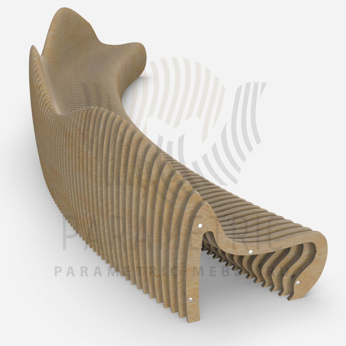 Параметрическая скамья Wave Arch 3.8